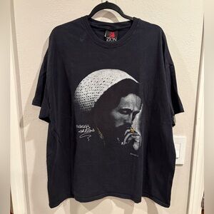 Vintage Y2K Bob Marley Zion Rootswear Graphic T-shirt Men’s Size XXL